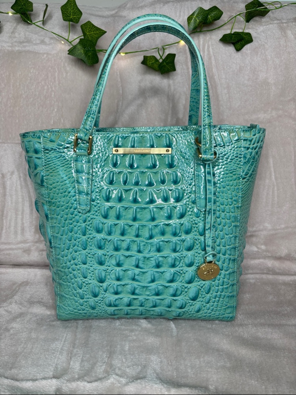 Brahmin Harrison Carryall Glass Glossy Rare Find - Picture 1 of 14